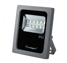 Светодиодный прожектор AR-FLAT-ARCHITECT-10W-220V Day (Grey, 50x70 deg) (Arlight, Закрытый)