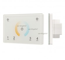 Панель Sens SMART-P81-MIX White (230V, 4 зоны, 2.4G) (Arlight, IP20 Пластик, 5 лет)