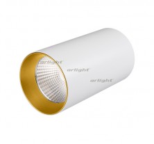 Светильник накладной SP-POLO-R85-1-15W Day White 40deg (White, Gold Ring) (Arlight, IP20 Металл, 3 года)