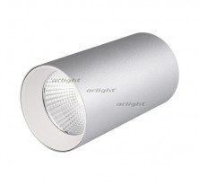 Светильник накладной SP-POLO-R85-1-15W Warm White 40deg (Silver, White Ring) (Arlight, Металл)