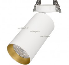 Светильник SP-POLO-BUILT-R95-25W Warm3000 (WH-GD, 40 deg) (Arlight, IP20 Металл, 3 года)